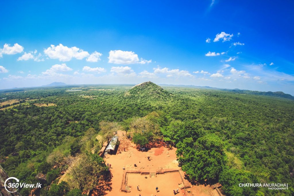 Pidurangala view from Sigiriya